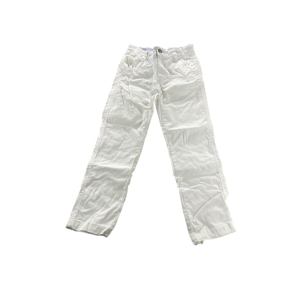 Tommy Hilfiger White Flat Front Chino Khaki Pants Women's Size 8